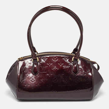 Amarante Monogram Vernis Sherwood PM Bag