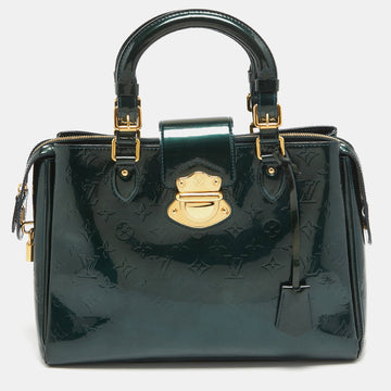 Blue Nuit Monogram Vernis Melrose Avenue Bag