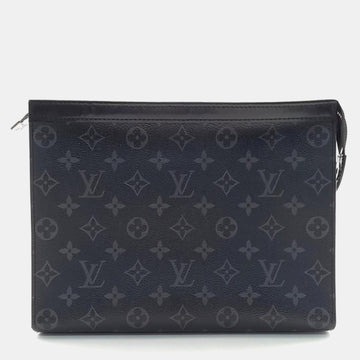 Black Monogram Canvas MM Eclipse Pochette Voyage Pouch
