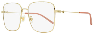 Gucci Women's  Eyeglasses VS0445O 001 Gold/Pink 56mm
