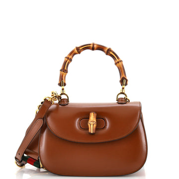 GUCCI Bamboo 1947 Top Handle Bag Leather Small