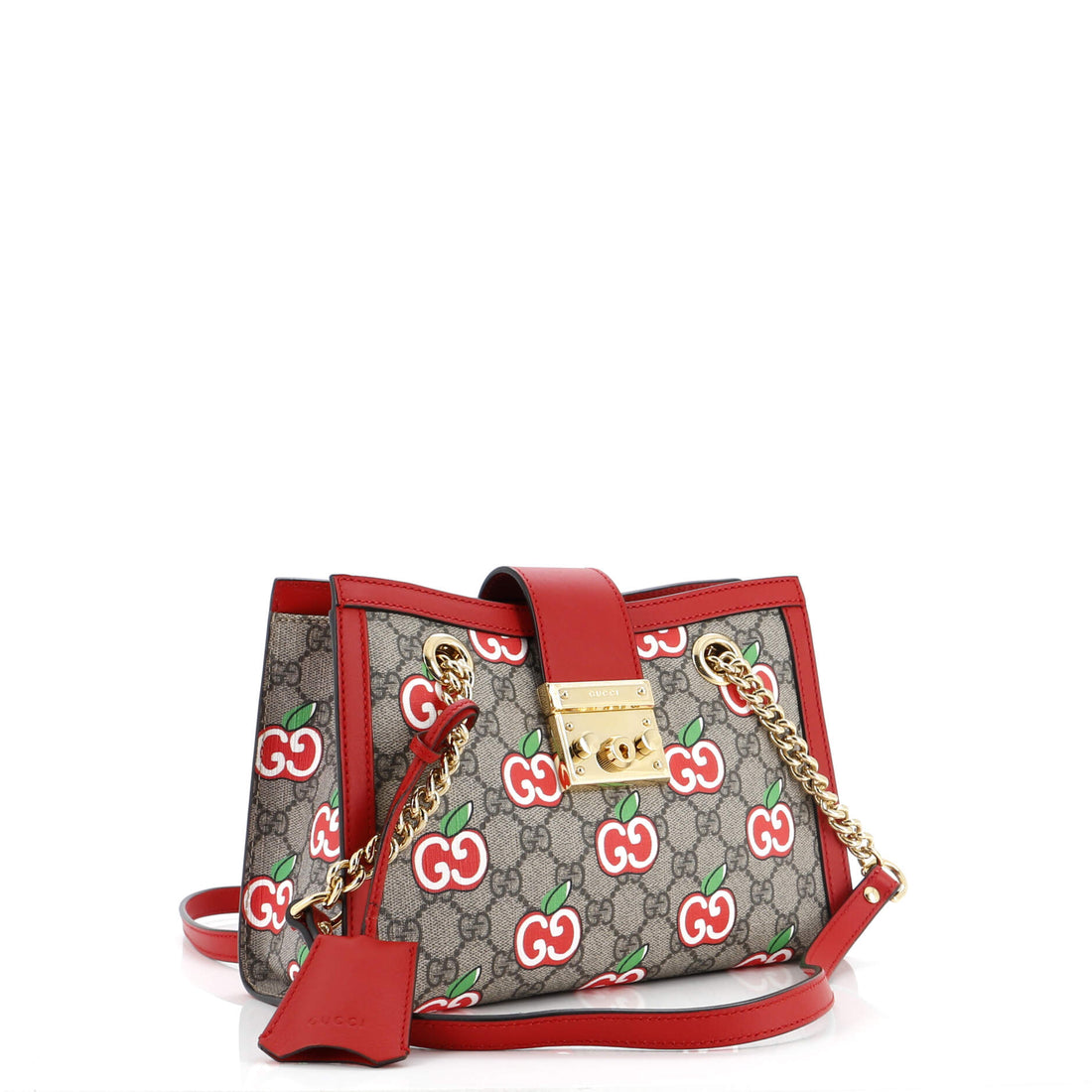 Padlock Chain Tote Printed VS Coated Canvas Small