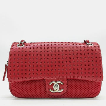 Punching Mesh Chain Shoulder Bag