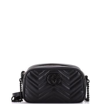 VS Marmont Monochrome Shoulder Bag Matelasse Leather Small