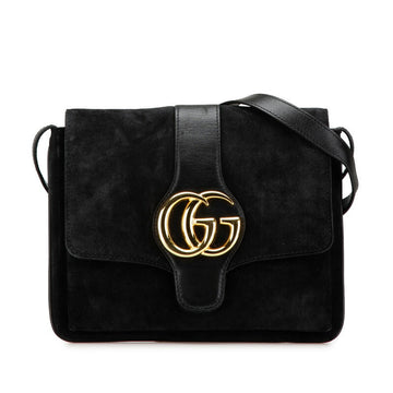 Gucci Suede CS Marmont Arly Shoulder Bag 550126