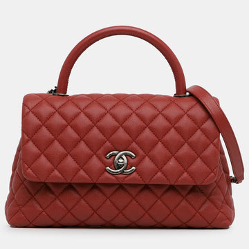 Small Caviar Coco Top Handle Bag