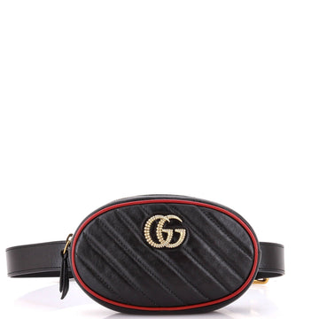 VS Marmont Belt Bag Diagonal Quilted Leather