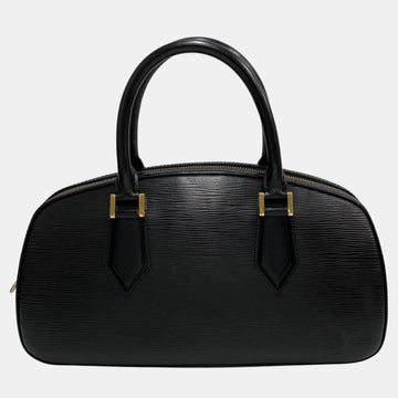 Black Epi Leather Jasmin Satchel