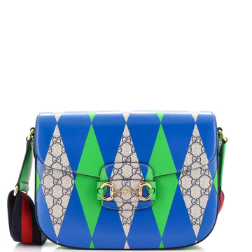 Horsebit 1955 Shoulder Bag Printed VS Coated Canvas Large
