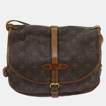 Brown Canvas  Saumur Shoulder Bags