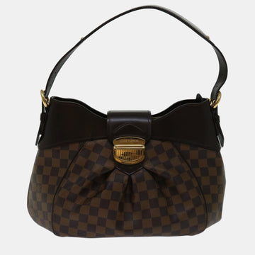Brown Damier Ebene Canvas Sistina Hobo Bag