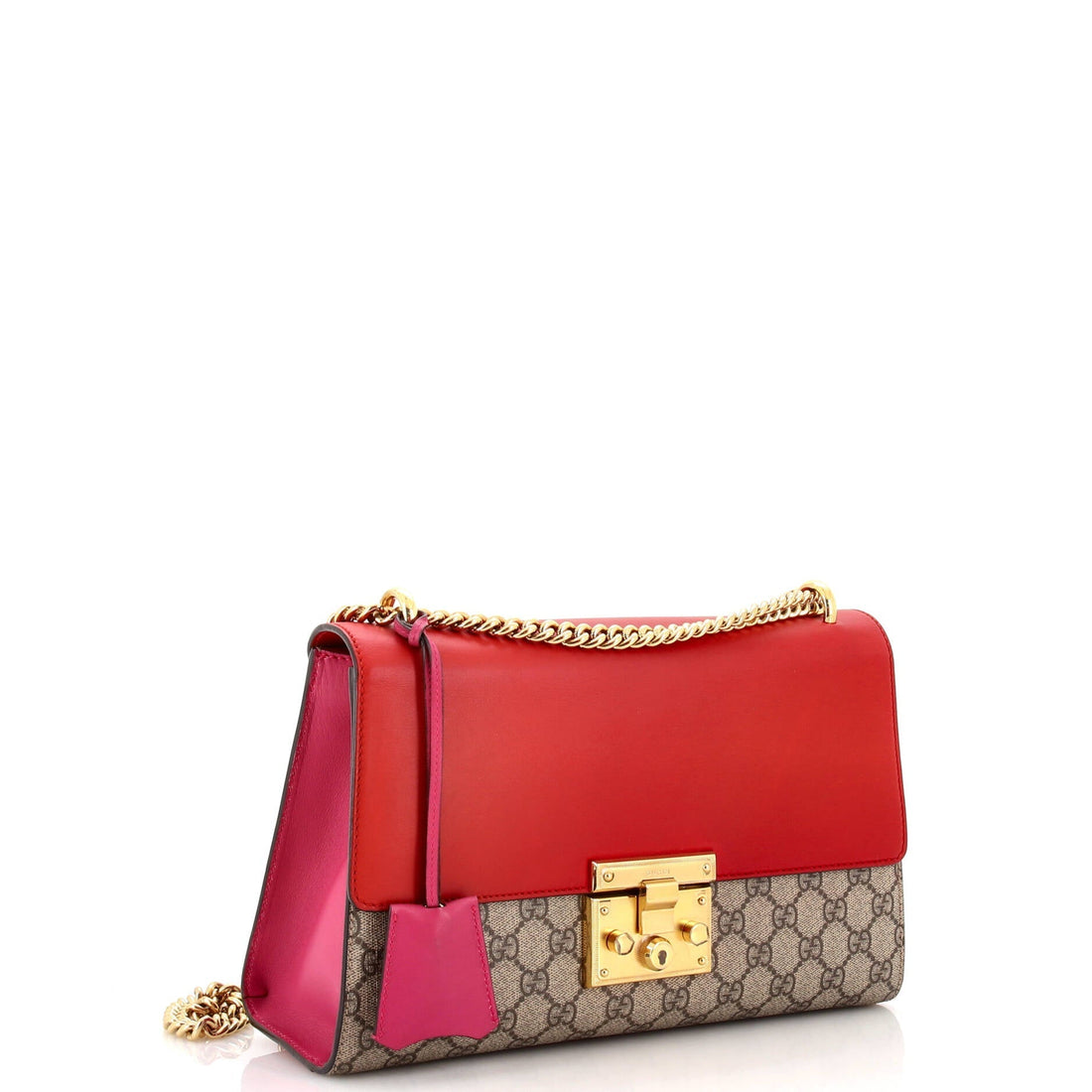 Padlock Shoulder Bag VS Coated Canvas and Leather Medium