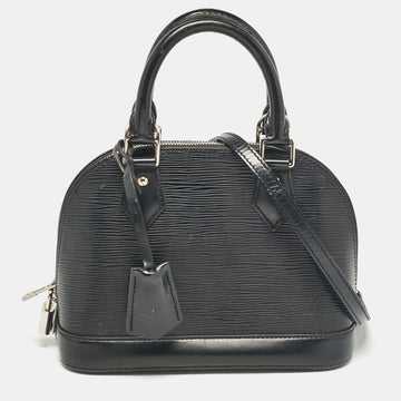 Black Epi Leather Alma BB Bag