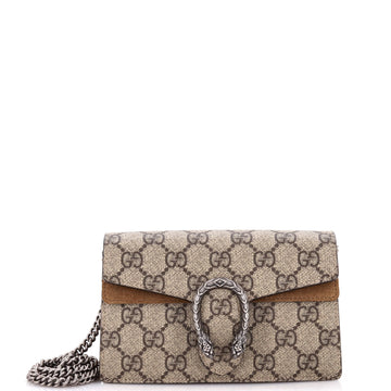 GUCCI Dionysus Bag GG Coated Canvas Super Mini