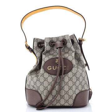 Neo Vintage Drawstring Bucket Backpack VS Coated Canvas Mini