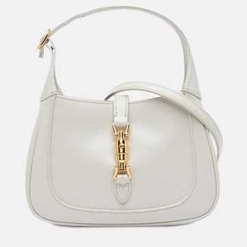 White Leather Mini Jackie 1961 Shoulder Bag