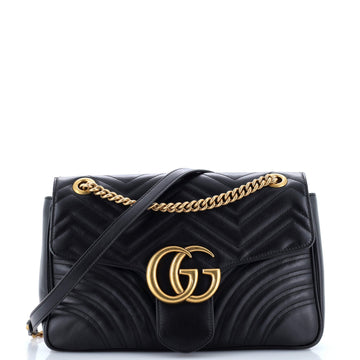 VS Marmont Flap Bag Matelasse Leather Medium