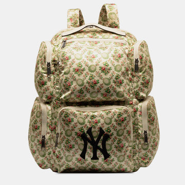 MLB Floral Satin NY Yankees Patch Backpack