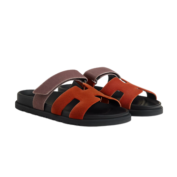 Hermes Chypre Sandal - Orange Canyon / Bruyère