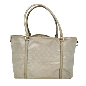 GUCCI VS Canvas Tote Bag Silver  cl184