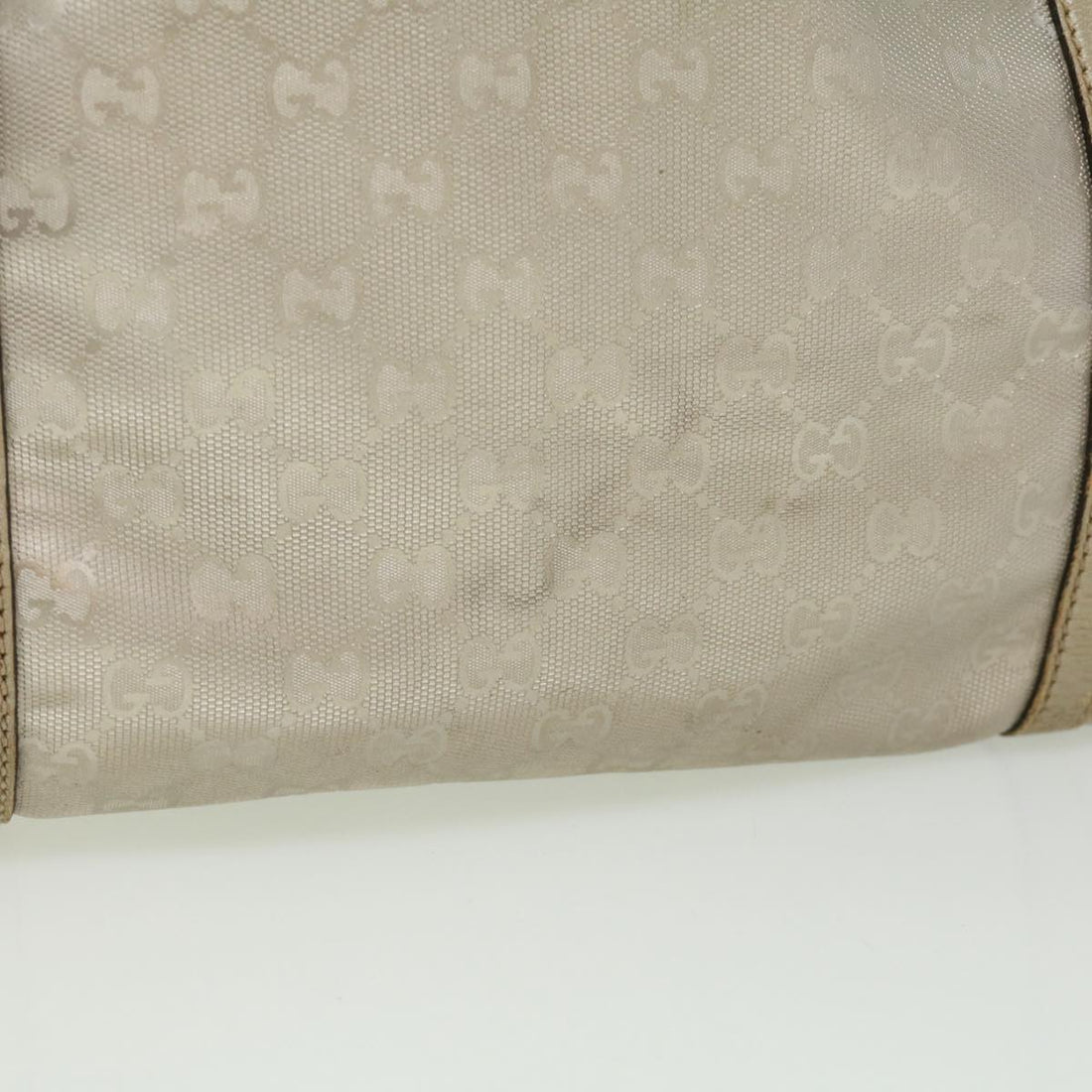 GUCCI VS Canvas Tote Bag Silver  cl184