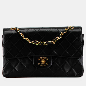 Small Classic Lambskin Double Flap Bag