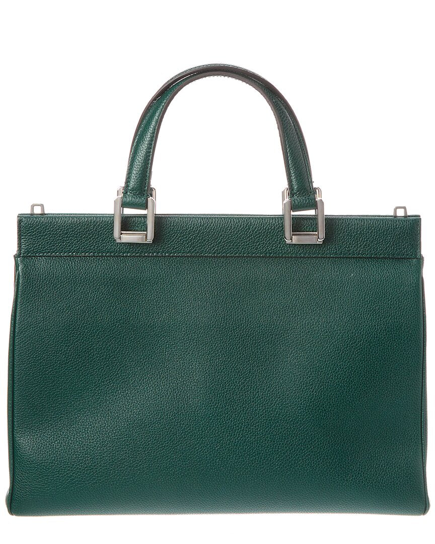 Gucci Zumi Medium Leather Top Handle Tote