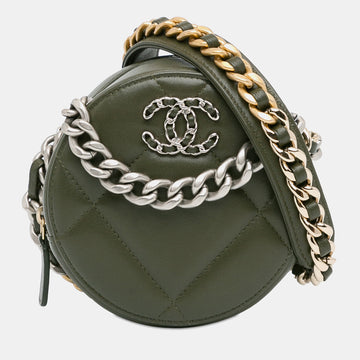 Lambskin 19 Round Clutch with Chain