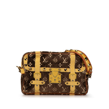 Louis Vuitton Velvet Crocodile Leather Trocadero Chain Shoulder Bag M92711