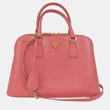 Pink Leather Small Promenade Satchel