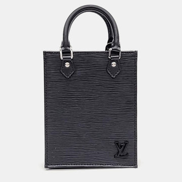 Black Epi Petit Sac Plat Handbag