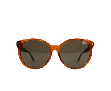Gucci Women's  Mustard Acetate Round Sunglasses