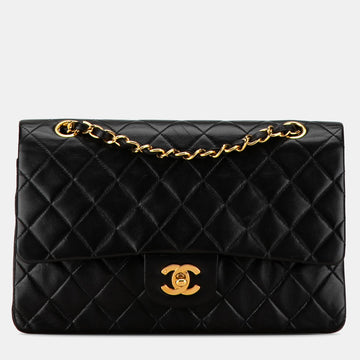 Medium Classic Lambskin Double Flap Bag