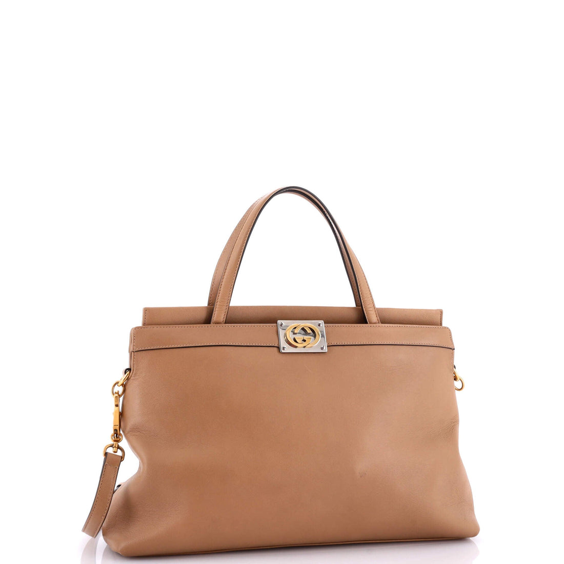 Linea Matisse Interlocking G Top Handle Tote Leather Medium