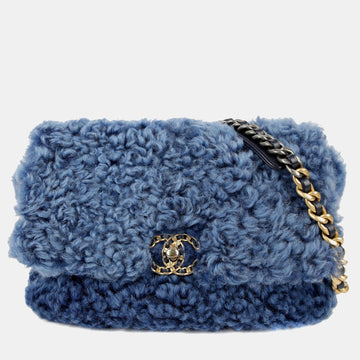 Blue Shearing 19 Flap Shoulder Bag