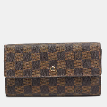 Damier Ebene Canvas Porte-Tresor International Wallet