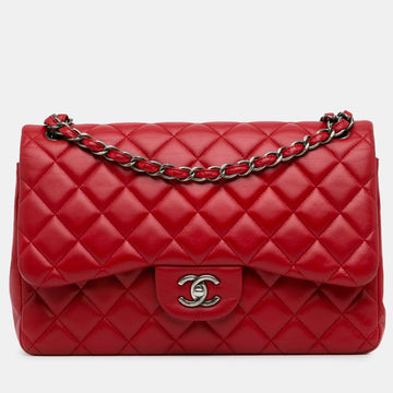 Jumbo Classic Lambskin Double Flap