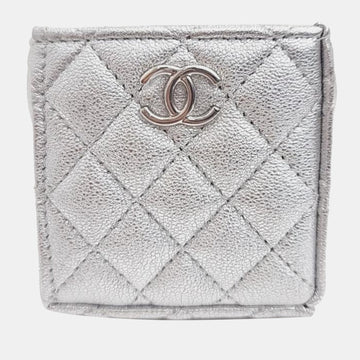 Silver Mini Bucket Chain Bag