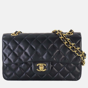 Navy Leather Matelasse 23 Chain Shoulder Bag