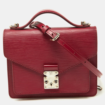 Fuchsia Epi Leather Monceau BB Bag