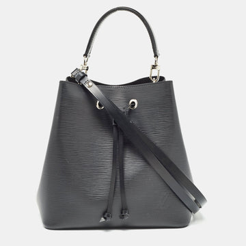 Black Epi Leather NeoNoe MM Bag