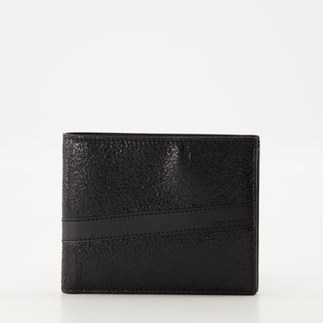 Portefeuille en cuir texturé
