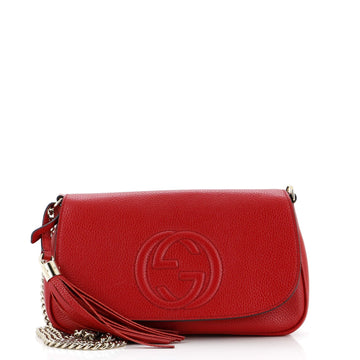 GUCCI Soho Chain Crossbody Bag Leather Medium