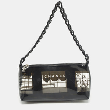 Black Vinyl Maison Window Print Bag