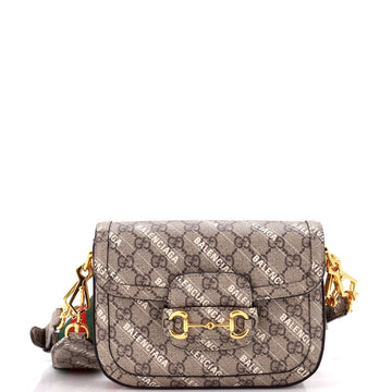 x Balenciaga The Hacker Project Horsebit 1955 Shoulder Bag VS Coated Canvas Mini