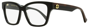 Gucci Women's Square Eyeglasses VS1302O 004 Black/Brown 55mm