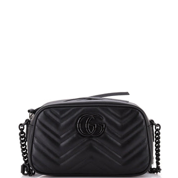 VS Marmont Monochrome Shoulder Bag Matelasse Leather Small