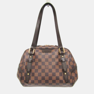 Brown Damier Ebene Canvas Rivington GM Satchel