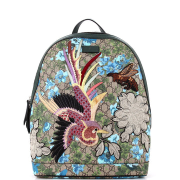 Zip Backpack Embroidered Printed VS Coated Canvas Medium