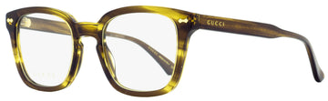 Gucci Unisex Rectangular Eyeglasses VS0184O 010 Brown Melange 50mm